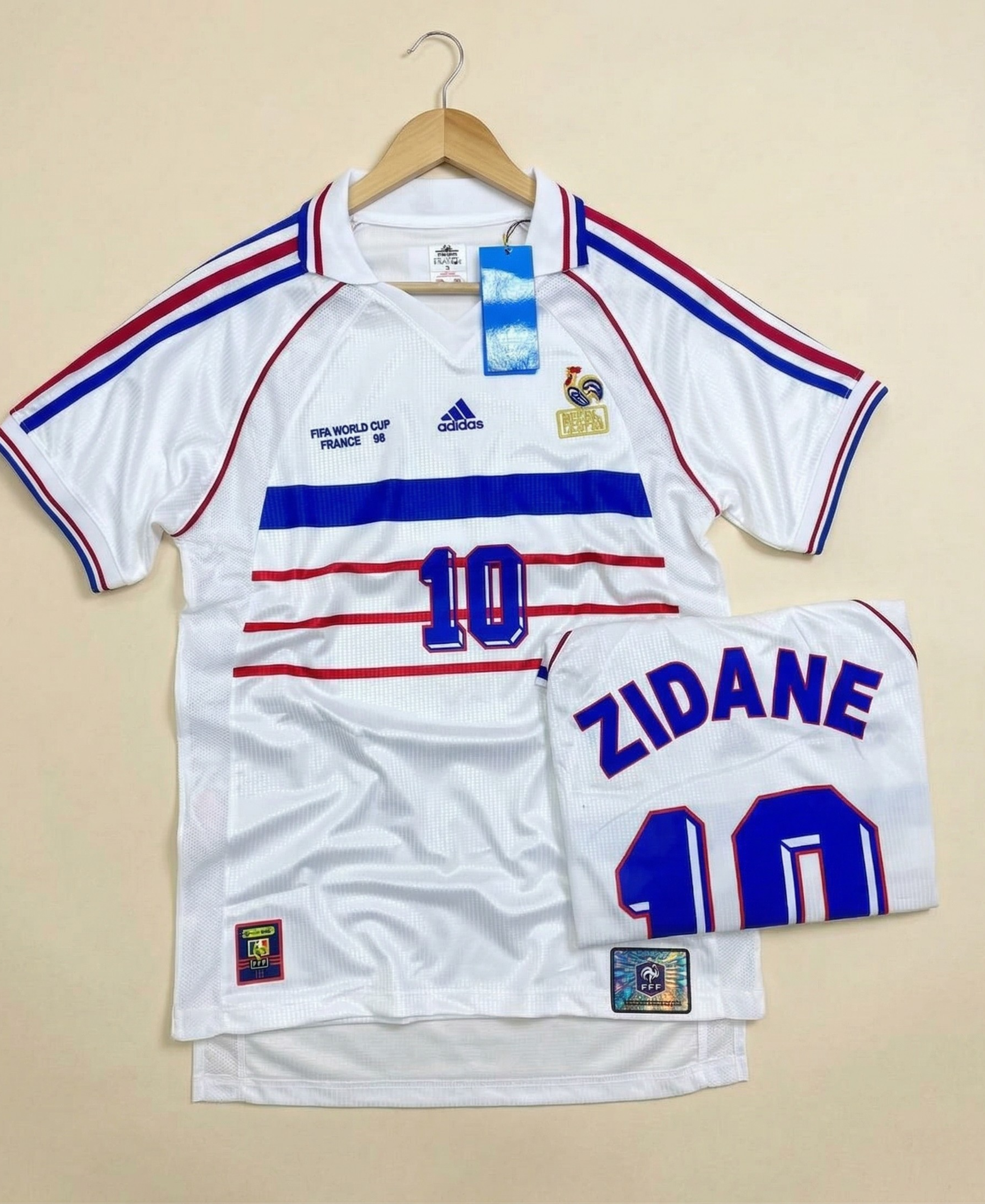 Tenue France coupe du monde 98 (Zidane)